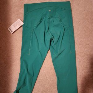 Lululemon Power Thru HR Crop 23"- Green